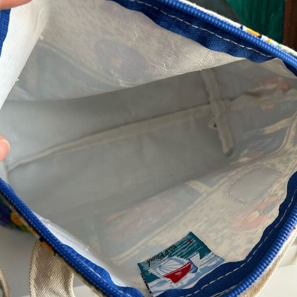 Paul Brent Coastal Life Nautical Fish Canvas Crossbody Bag - Picture 10 of 16